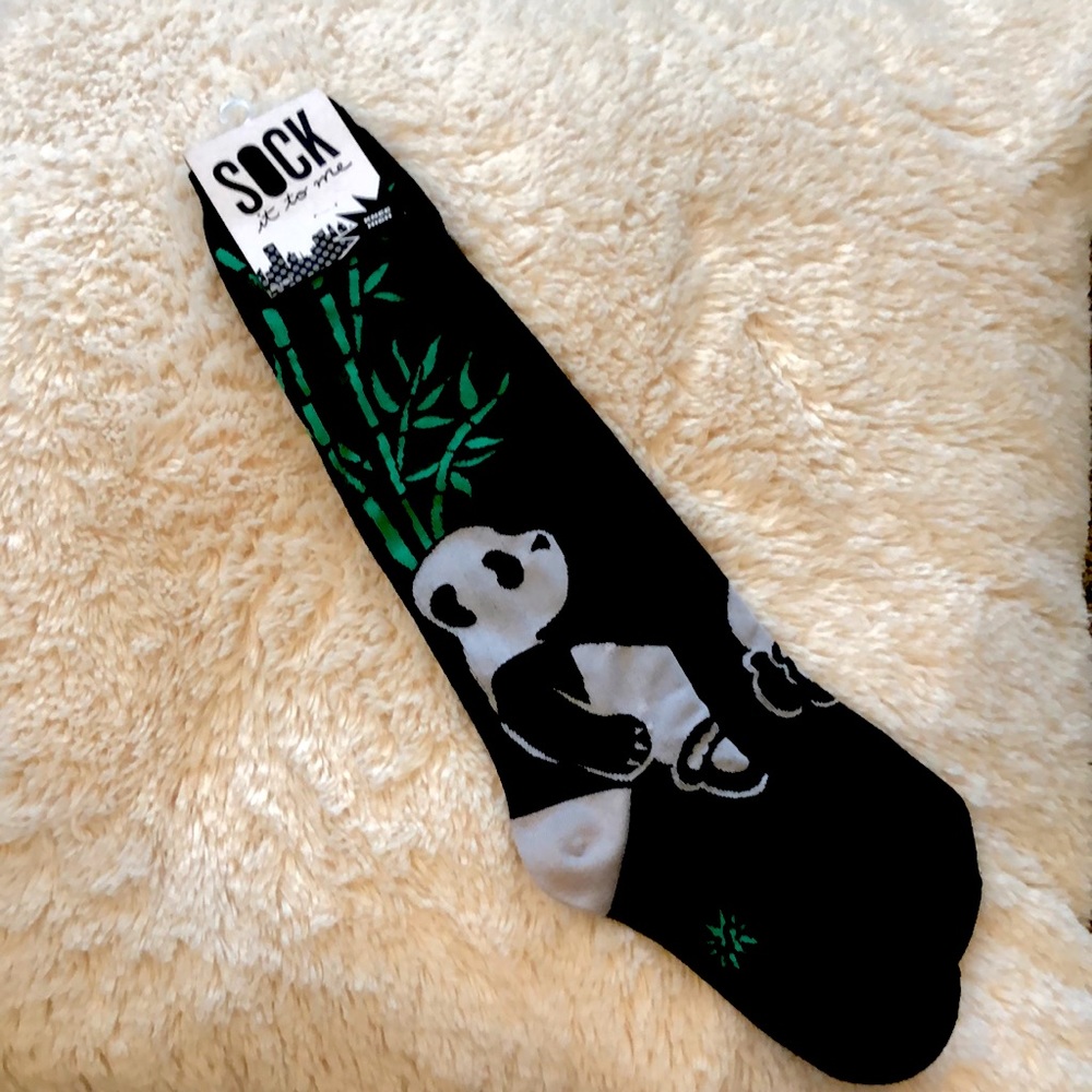 “Sock it to Me” Knee-high Panda Socks